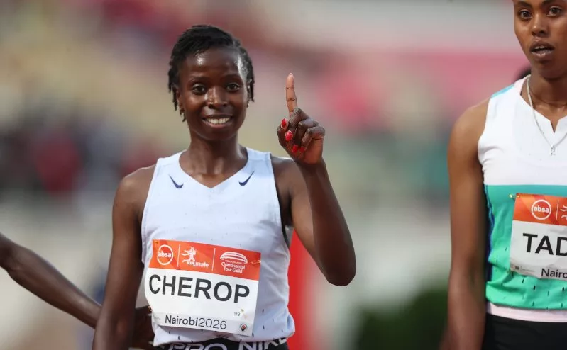 Middle distance ace Cherop chasing sub-four amid impressive rise in the ranks]