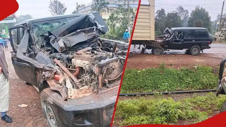 William Ruto’s Speeding Motorcade Crashes Along Embu-Meru Highway