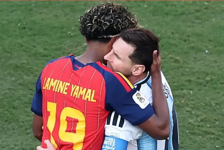 Passing the torch: Yamal and Messi’s embrace captures changing of guard