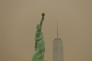 Canadian wildfire smoke blankets New York before World Cup final, relief expected by Sunday