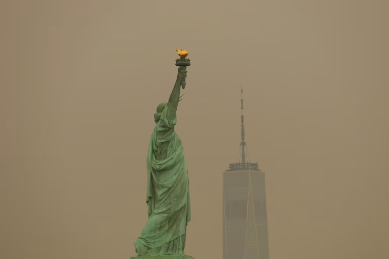 Canadian wildfire smoke blankets New York before World Cup final, relief expected by Sunday