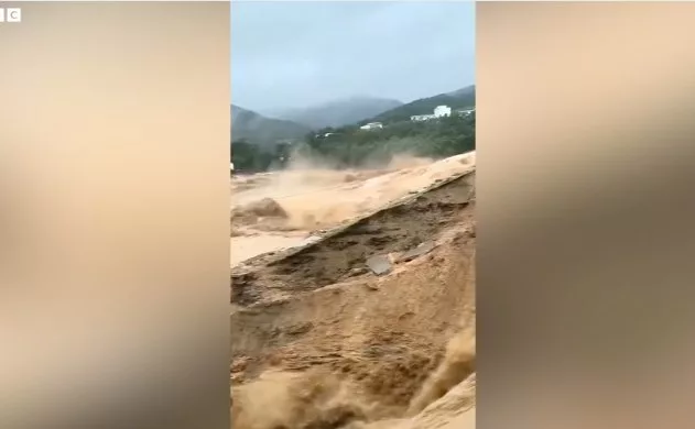 ‘The water just came so fast’: Typhoon triggers floods and rare tornadoes in China