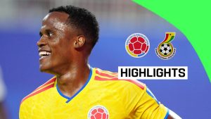Colombia progressed to the World Cup last 16