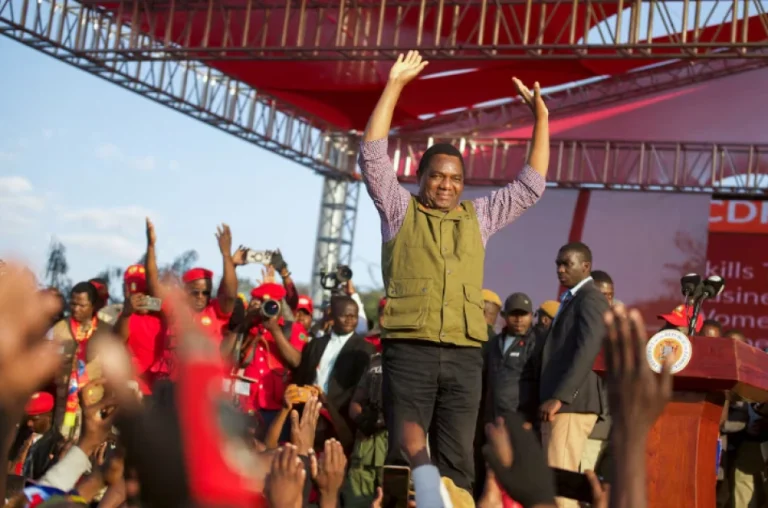 Zambia’s Hichilema leads presidential vote count