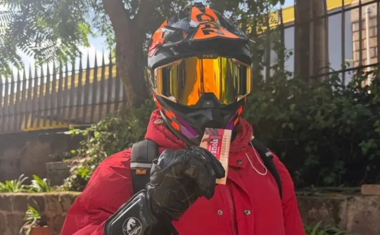 Rapper Toxic Lyrikali Shares Crucial Road Safety Message With Biker Brayo