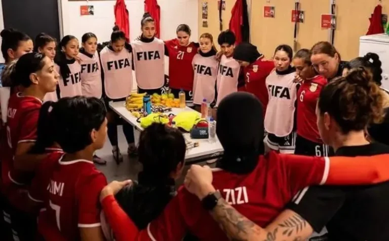 Banned from football at home, Afghan women’s team reunite 8,000 miles away