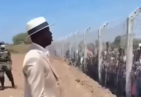 Raila Junior explains viral video of him addressing Kilgoris residents behind fence