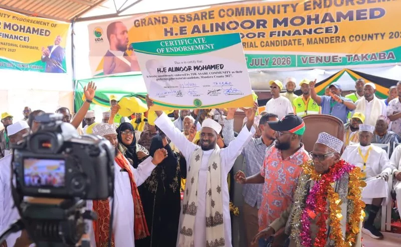 Assare endorsement of Alinoor signals fresh political realignment in Mandera governor race