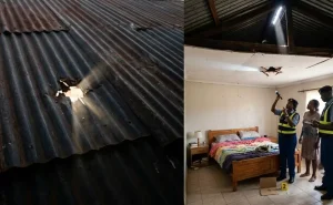 Sleeping couple escape as stray bullet rips through roof, lands beside their bed in Kiambu