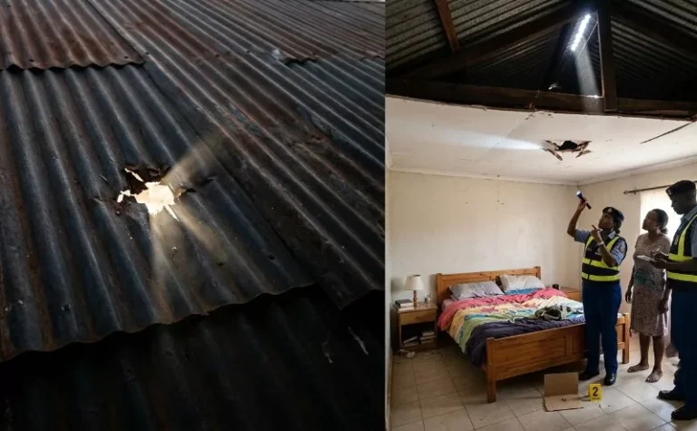 Sleeping couple escape as stray bullet rips through roof, lands beside their bed in Kiambu