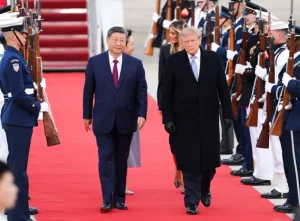 Trump offers warm welcome as China’s Xi arrives for US visit