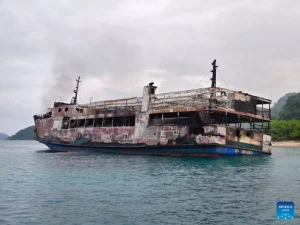 Police say it could take months to identify Philippine ferry fire victims
