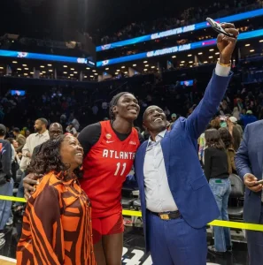 Ruto, Rachel meet Kenyan-born basketball star Madina Okot, cheer her on