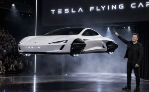 Elon Musk Unveils Flying Tesla Roadster That Can Flip in Mid-Air