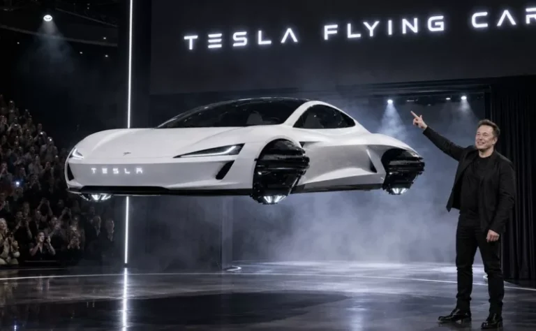 Elon Musk Unveils Flying Tesla Roadster That Can Flip in Mid-Air