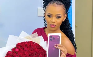 Wambo Ashley Gifts Herself Ksh 255K Burgundy iPhone 18 Pro Max
