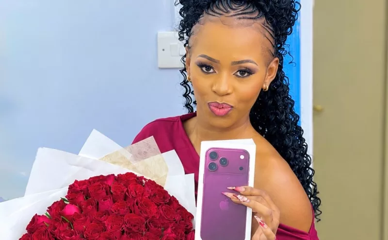 Wambo Ashley Gifts Herself Ksh 255K Burgundy iPhone 18 Pro Max
