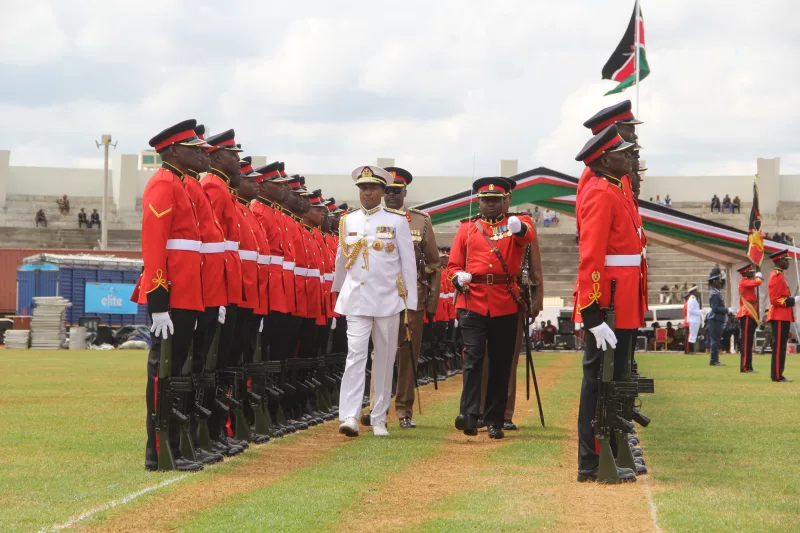 Defence Chief Kahariri leads Mashujaa Day rehearsals in Eldoret