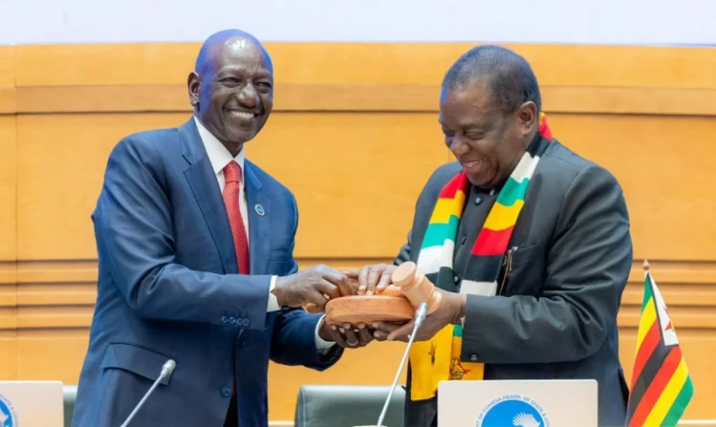 President Ruto hands over COMESA chairmanship to Zimbabwe’s Mnangagwa
