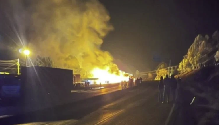 Nakuru-Eldoret Highway closed after fuel tanker explodes at Sachangwan